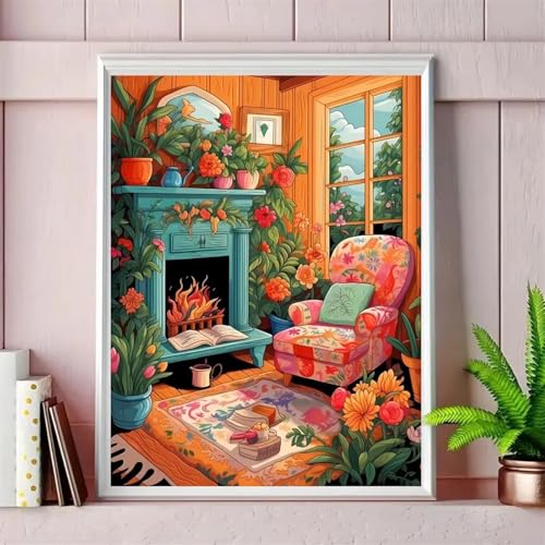 Paint by Number for Adults,House Plants Acrylic Oil Painting by Numbers Kits for Beginner,with Brushes with frame DIY Canvas Art Painting for Home Wall Decor Gift 30x40cm Paint by Number for Adults,House Plants Acrylic Oil Painting by Numbers Kits for Beginner,with Brushes with frame DIY Canvas Art Painting for Home Wall Decor Gift 30x40cm von Januave