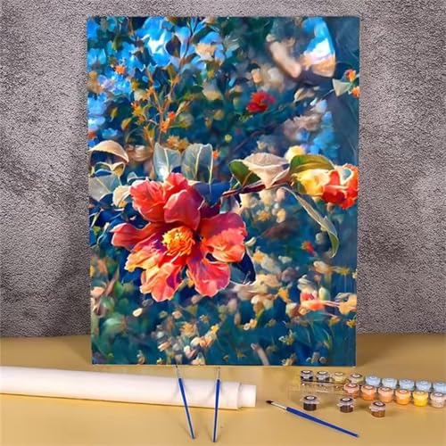 Paint by Number for Adults,Jungle Flower Acrylic Oil Painting by Numbers Kits for Beginner,with Brushes with frame DIY Canvas Art Painting for Home Wall Decor Gift 30x40cm Paint by Number for Adults,Jungle Flower Acrylic Oil Painting by Numbers Kits for Beginner,with Brushes with frame DIY Canvas Art Painting for Home Wall Decor Gift 30x40cm von Januave
