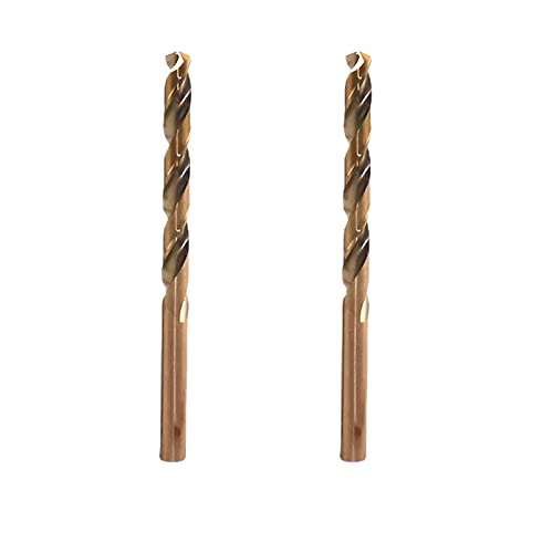 2 Stück 3,2 mm M35 HSS Kobalt-Bohrer-Set, Metallbohrer, Länge Spiralbohrer zum Bohren auf Edelstahl (5 mm) von Janzoom