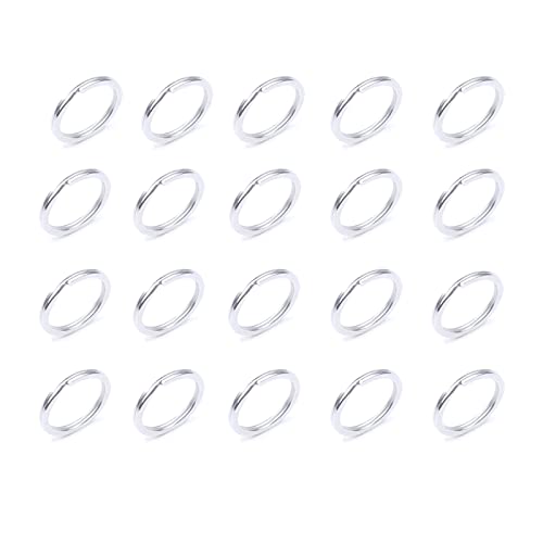 20pcs 304 Edelstahl Schlüsselanhänger, Ф25mm Schlüsselring, flacher Schlüsselring, kreisförmige Schlüsselanhänger Reifen für alle Arten von Schlüsseln, DIY, Handwerk 20pcs 304 Edelstahl Schlüsselanhänger, Ф25mm Schlüsselring, flacher Schlüsselring, kreisförmige Schlüsselanhänger Reifen für alle Arten von Schlüsseln, DIY, Handwerk von Janzoom