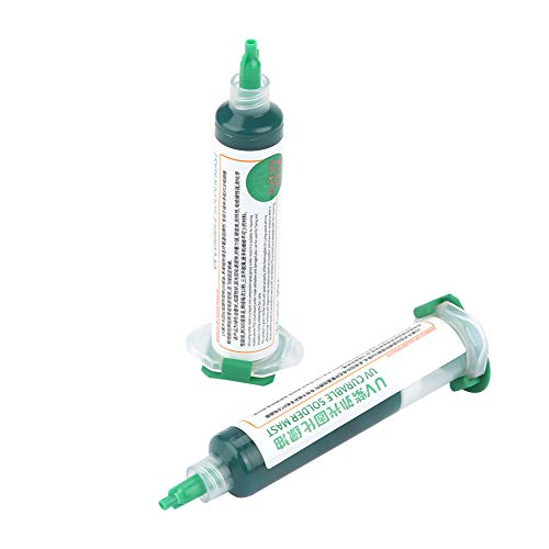Lötstopp-Tinte, Lötmasken-Tinte, 2 Stück UV-Lichthärtende Lötmasken-Tinte BGA PCB Solder Resist Ink Green von Janzoom