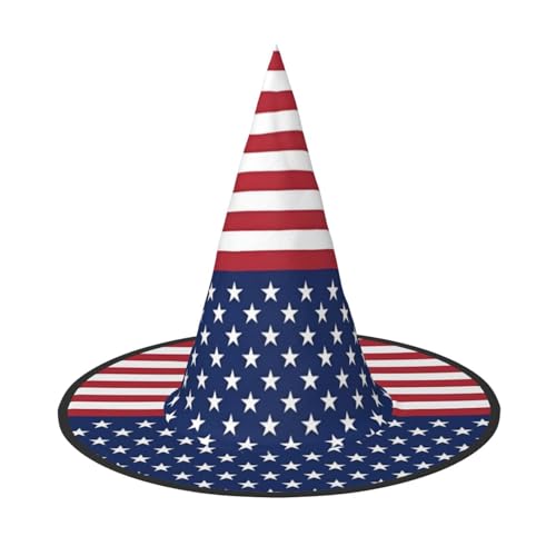 JaoXer Amerikanische Flagge Sterne Streifen Halloween Hut - Erwachsenenkostüm-Zubehör für Party & Maskerade, perfekt für Halloween, Karneval, Cosplay JaoXer Amerikanische Flagge Sterne Streifen Halloween Hut - Erwachsenenkostüm-Zubehör für Party & Maskerade, perfekt für Halloween, Karneval, Cosplay von JaoXer