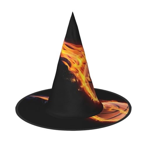JaoXer Basketball On Fire Halloween Hut - Erwachsenenkostüm-Zubehör für Party & Maskerade, perfekt für Halloween, Karneval, Cosplay von JaoXer