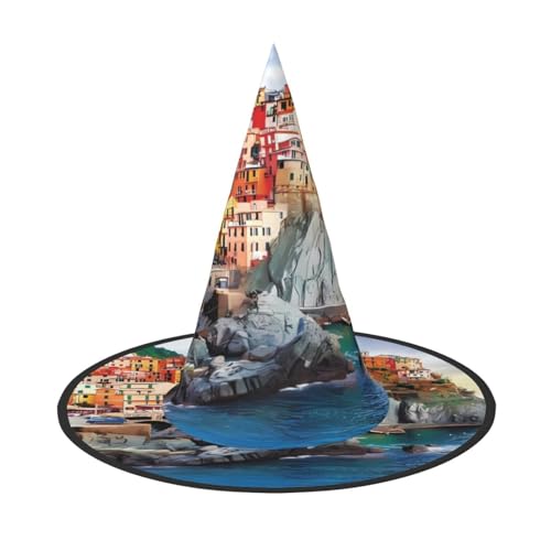 JaoXer Cinque Terre Landschaft Halloween Hut - Erwachsene Kostüm Zubehör für Party & Maskerade, Perfekt für Halloween, Karneval, Cosplay JaoXer Cinque Terre Landschaft Halloween Hut - Erwachsene Kostüm Zubehör für Party & Maskerade, Perfekt für Halloween, Karneval, Cosplay von JaoXer