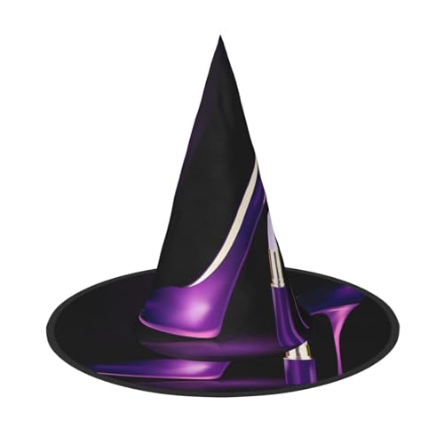 JaoXer Elegante lila High Heels Halloween Hut - Erwachsenenkostüm-Zubehör für Party & Maskerade, perfekt für Halloween, Karneval, Cosplay JaoXer Elegante lila High Heels Halloween Hut - Erwachsenenkostüm-Zubehör für Party & Maskerade, perfekt für Halloween, Karneval, Cosplay von JaoXer
