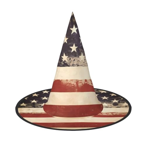 JaoXer Halloween-Hut mit amerikanischer USA-Flagge, Vintage-Kostüm-Zubehör für Party und Maskerade, perfekt für Halloween, Karneval, Cosplay JaoXer Halloween-Hut mit amerikanischer USA-Flagge, Vintage-Kostüm-Zubehör für Party und Maskerade, perfekt für Halloween, Karneval, Cosplay von JaoXer