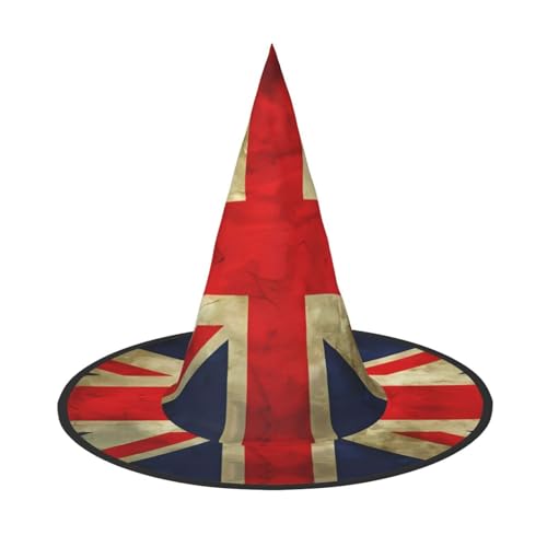 JaoXer Halloween-Hut mit britischer Flagge, Vintage-Stil, Kostümzubehör für Erwachsene für Party und Maskerade, perfekt für Halloween, Karneval, Cosplay JaoXer Halloween-Hut mit britischer Flagge, Vintage-Stil, Kostümzubehör für Erwachsene für Party und Maskerade, perfekt für Halloween, Karneval, Cosplay von JaoXer