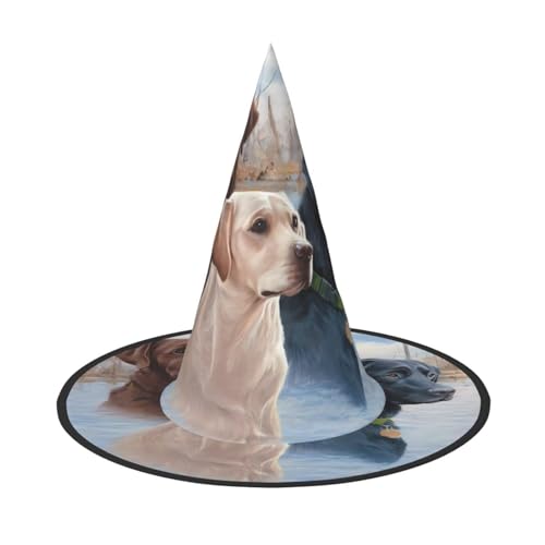 JaoXer Labrador Hunde Halloween Hut - Erwachsenenkostüm-Zubehör für Party & Maskerade, perfekt für Halloween, Karneval, Cosplay von JaoXer