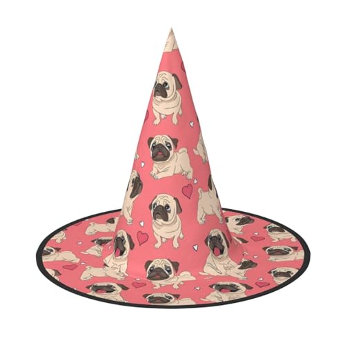 JaoXer Lustiger Cartoon-Mops-Welpen-Hut, Halloween-Hut – Erwachsenenkostüm-Zubehör für Party & Maskerade, perfekt für Halloween, Karneval, Cosplay JaoXer Lustiger Cartoon-Mops-Welpen-Hut, Halloween-Hut – Erwachsenenkostüm-Zubehör für Party & Maskerade, perfekt für Halloween, Karneval, Cosplay von JaoXer