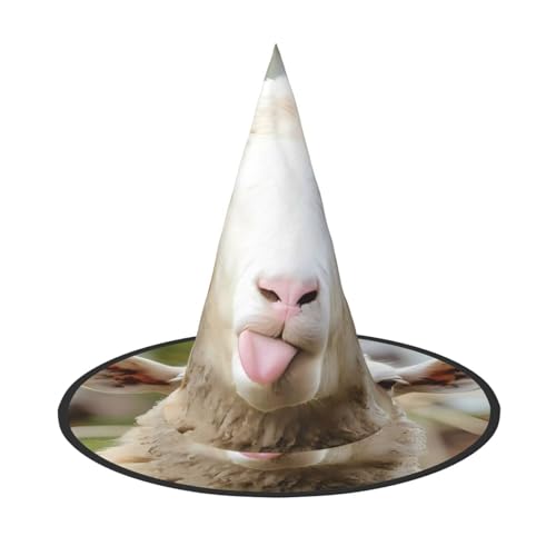 JaoXer Lustiger frecher Schafzunge, niedlicher Tier-Hut, Halloween-Hut für Erwachsene, Kostümzubehör für Party und Maskerade, perfekt für Halloween, Karneval, Cosplay JaoXer Lustiger frecher Schafzunge, niedlicher Tier-Hut, Halloween-Hut für Erwachsene, Kostümzubehör für Party und Maskerade, perfekt für Halloween, Karneval, Cosplay von JaoXer
