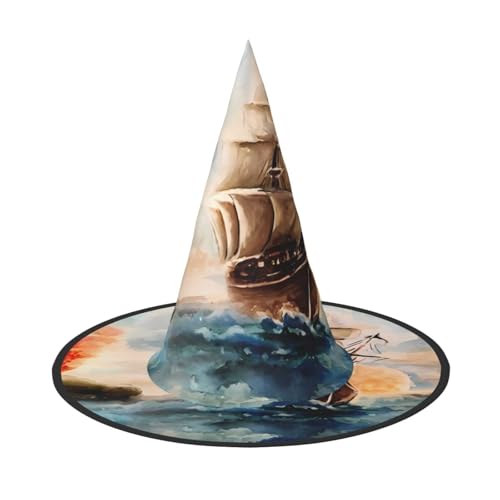 JaoXer Nautischer Segelboot-Halloween-Hut – Erwachsenenkostüm-Zubehör für Party & Maskerade, perfekt für Halloween, Karneval, Cosplay JaoXer Nautischer Segelboot-Halloween-Hut – Erwachsenenkostüm-Zubehör für Party & Maskerade, perfekt für Halloween, Karneval, Cosplay von JaoXer