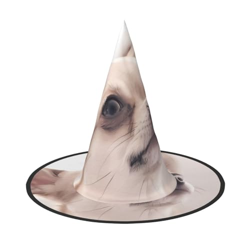 JaoXer Niedlicher Chihuahua-Halloween-Hut – Erwachsenenkostüm-Zubehör für Party & Maskerade, perfekt für Halloween, Karneval, Cosplay von JaoXer