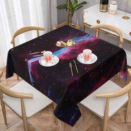 JaoXer Quadratische Tischdecke mit Galaxie-Motiv, perfekt für drinnen und draußen, Esstisch, Couchtisch und Bürokonferenzen JaoXer Quadratische Tischdecke mit Galaxie-Motiv, perfekt für drinnen und draußen, Esstisch, Couchtisch und Bürokonferenzen von JaoXer