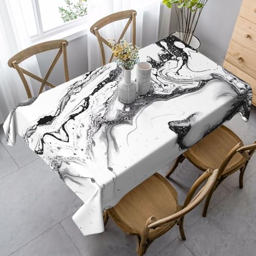 JaoXer Rechteckige Tischdecke mit Marmor-Druck, waschbar, klassische Küchendekoration für Esstisch, Tischplatte, Party-Tischdecken JaoXer Rechteckige Tischdecke mit Marmor-Druck, waschbar, klassische Küchendekoration für Esstisch, Tischplatte, Party-Tischdecken von JaoXer