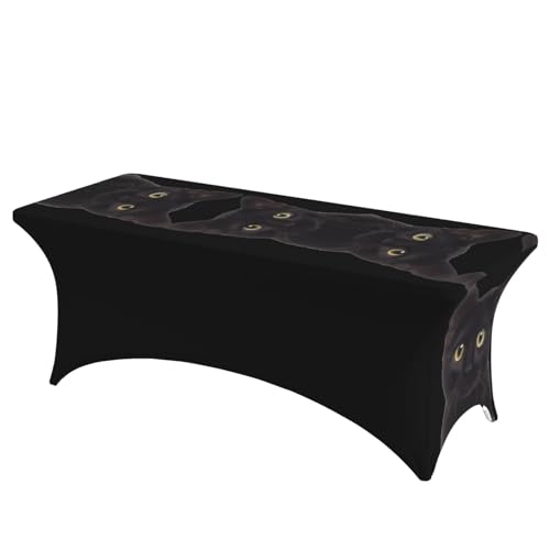 JaoXer Rechteckige Tischdecke mit niedlichem Katzen-Motiv, abwischbar, dehnbar, langlebig, für den Innen- und Außenbereich JaoXer Rechteckige Tischdecke mit niedlichem Katzen-Motiv, abwischbar, dehnbar, langlebig, für den Innen- und Außenbereich von JaoXer