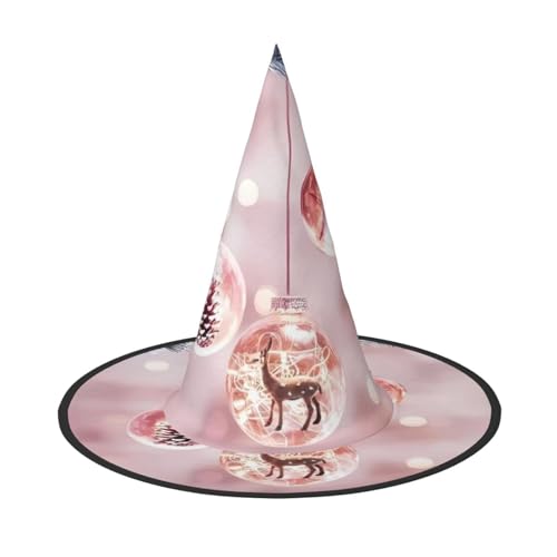 JaoXer Rosa Weihnachtsball Halloween Hut - Erwachsenenkostüm-Zubehör für Party & Maskerade, perfekt für Halloween, Karneval, Cosplay JaoXer Rosa Weihnachtsball Halloween Hut - Erwachsenenkostüm-Zubehör für Party & Maskerade, perfekt für Halloween, Karneval, Cosplay von JaoXer