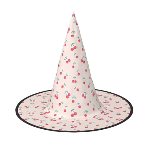 JaoXer Schöne süße rote Kirsche Halloween Hut – Erwachsenenkostüm-Zubehör für Party und Maskerade, perfekt für Halloween, Karneval, Cosplay JaoXer Schöne süße rote Kirsche Halloween Hut – Erwachsenenkostüm-Zubehör für Party und Maskerade, perfekt für Halloween, Karneval, Cosplay von JaoXer
