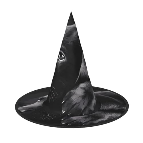 JaoXer Schwarzer Labrador Welpe Halloween Hut - Erwachsene Kostüm Zubehör für Party & Maskerade, Perfekt für Halloween, Karneval, Cosplay JaoXer Schwarzer Labrador Welpe Halloween Hut - Erwachsene Kostüm Zubehör für Party & Maskerade, Perfekt für Halloween, Karneval, Cosplay von JaoXer