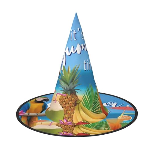 JaoXer Sommerpapagei Ananas Vogel Halloween Hut - Erwachsene Kostüm Zubehör für Party & Maskerade, Perfekt für Halloween, Karneval, Cosplay von JaoXer