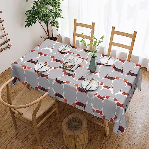 Quadratische Spitzentischdecke mit Beagle-Muster, klassische Schneiderei für Esstische, Couchtische und Feiertagsfeiern Quadratische Spitzentischdecke mit Beagle-Muster, klassische Schneiderei für Esstische, Couchtische und Feiertagsfeiern von JaoXer
