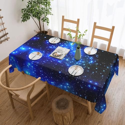 Quadratische Spitzentischdecke mit blauen Sternen, klassische Schneiderei für Esstische, Couchtische und Feiertagsfeiern Quadratische Spitzentischdecke mit blauen Sternen, klassische Schneiderei für Esstische, Couchtische und Feiertagsfeiern von JaoXer