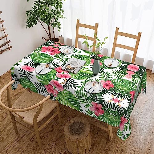 Quadratische Tischdecke mit tropischen Blättern, klassische Schneiderei für Esstische, Couchtische und Feiertagsfeiern Quadratische Tischdecke mit tropischen Blättern, klassische Schneiderei für Esstische, Couchtische und Feiertagsfeiern von JaoXer