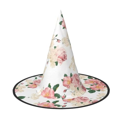 Rosa Rose Blume mit Blättern Halloween Hut - Erwachsenenkostüm-Zubehör für Party & Maskerade, perfekt für Halloween, Karneval, Cosplay Rosa Rose Blume mit Blättern Halloween Hut - Erwachsenenkostüm-Zubehör für Party & Maskerade, perfekt für Halloween, Karneval, Cosplay von JaoXer