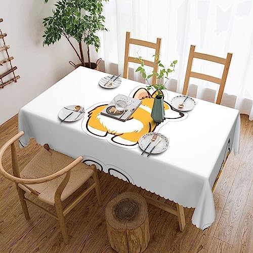Süße Corgi Butt quadratische Spitzentischdecke – klassische Schneiderei für Esstische, Couchtische und Urlaubspartys Süße Corgi Butt quadratische Spitzentischdecke – klassische Schneiderei für Esstische, Couchtische und Urlaubspartys von JaoXer