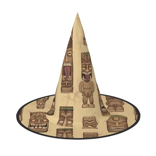 Vintage Aloha Tiki Muster Halloween Hut - Erwachsene Kostüm Zubehör für Party & Maskerade, Perfekt für Halloween, Karneval, Cosplay Vintage Aloha Tiki Muster Halloween Hut - Erwachsene Kostüm Zubehör für Party & Maskerade, Perfekt für Halloween, Karneval, Cosplay von JaoXer