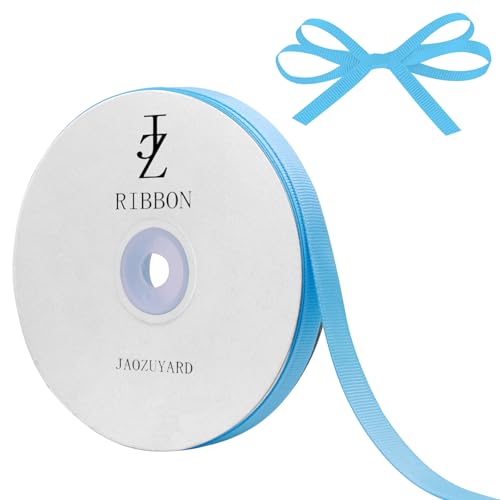 JaoZuyard Blaues Ripsband, 0,9 cm x 45,7 m, blaues Ripsband für Bastelarbeiten, Geschenkverpackungen, Haar-Accessoires, Hochzeitsdekoration, Nähen und Schleifen, Urlaubsdekoration, Geschenkbänder JaoZuyard Blaues Ripsband, 0,9 cm x 45,7 m, blaues Ripsband für Bastelarbeiten, Geschenkverpackungen, Haar-Accessoires, Hochzeitsdekoration, Nähen und Schleifen, Urlaubsdekoration, Geschenkbänder von JaoZuyard