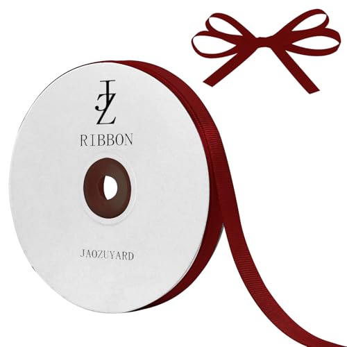 JaoZuyard Burgunderrotes Ripsband, 0,9 cm x 45,7 m, Burgunderrot, Ripsband für Bastelarbeiten, Geschenkverpackungen, Haarschmuck, Hochzeitsdekoration, Nähen und Schleifen, Urlaubsdekoration JaoZuyard Burgunderrotes Ripsband, 0,9 cm x 45,7 m, Burgunderrot, Ripsband für Bastelarbeiten, Geschenkverpackungen, Haarschmuck, Hochzeitsdekoration, Nähen und Schleifen, Urlaubsdekoration von JaoZuyard