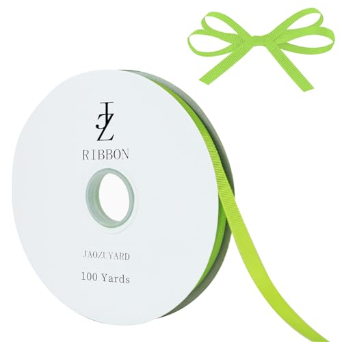 JaoZuyard Grünes Ripsband, 1,27 cm x 91,4 m, grünes Ripsband für Bastelarbeiten, Geschenkverpackungen, Haar-Accessoires, Hochzeitsdekoration, Nähen und Schleifen, Urlaubsdekoration, Geschenkbänder JaoZuyard Grünes Ripsband, 1,27 cm x 91,4 m, grünes Ripsband für Bastelarbeiten, Geschenkverpackungen, Haar-Accessoires, Hochzeitsdekoration, Nähen und Schleifen, Urlaubsdekoration, Geschenkbänder von JaoZuyard