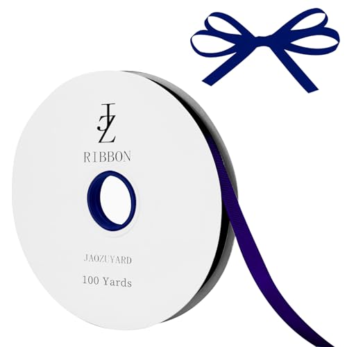 JaoZuyard Marineblaues Ripsband, 1,27 cm x 91,4 m, marineblaues Ripsband für Bastelarbeiten, Geschenkverpackungen, Haar-Accessoires, Hochzeitsdekoration, Nähen und Schleifen, Urlaubsdekoration JaoZuyard Marineblaues Ripsband, 1,27 cm x 91,4 m, marineblaues Ripsband für Bastelarbeiten, Geschenkverpackungen, Haar-Accessoires, Hochzeitsdekoration, Nähen und Schleifen, Urlaubsdekoration von JaoZuyard
