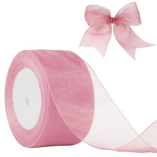 JaoZuyard Süßes Nektar-Organza-Chiffonband, 5,1 cm x 45,7 m, durchscheinendes Band für Blumenstoff für Hochzeitseinladungen, Brautsträuße, Party-Dekoration, Geschenkverpackung, Schleifenherstellung JaoZuyard Süßes Nektar-Organza-Chiffonband, 5,1 cm x 45,7 m, durchscheinendes Band für Blumenstoff für Hochzeitseinladungen, Brautsträuße, Party-Dekoration, Geschenkverpackung, Schleifenherstellung von JaoZuyard
