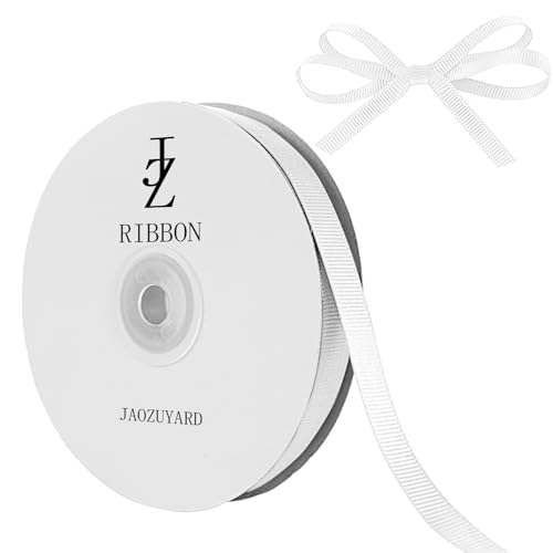 JaoZuyard Weißes Ripsband, 1,27 cm x 45,7 m, weißes Ripsband für Bastelarbeiten, Geschenkverpackungen, Haar-Accessoires, Hochzeitsdekoration, Nähen und Schleifen, Urlaubsdekoration, Geschenkbänder JaoZuyard Weißes Ripsband, 1,27 cm x 45,7 m, weißes Ripsband für Bastelarbeiten, Geschenkverpackungen, Haar-Accessoires, Hochzeitsdekoration, Nähen und Schleifen, Urlaubsdekoration, Geschenkbänder von JaoZuyard
