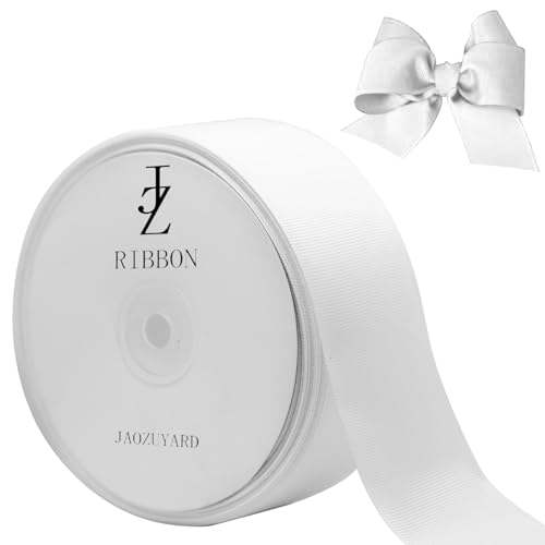 JaoZuyard Weißes Ripsband, 5,1 cm x 45,7 m, weißes Ripsband für Bastelarbeiten, Geschenkverpackungen, Haar-Accessoires, Hochzeitsdekoration, Nähen und Schleifen, Urlaubsdekoration, Geschenkbänder JaoZuyard Weißes Ripsband, 5,1 cm x 45,7 m, weißes Ripsband für Bastelarbeiten, Geschenkverpackungen, Haar-Accessoires, Hochzeitsdekoration, Nähen und Schleifen, Urlaubsdekoration, Geschenkbänder von JaoZuyard