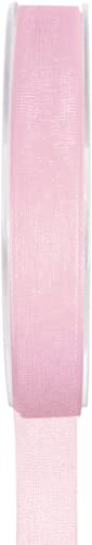Organza Band - Polyester Schleife Band Geschenk Verpackung 3/7/15/25/40mm - (Größe 15mm x 20m - Farbe Rosa) von Jaow