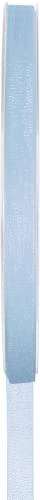 Organza Band - Polyester Schleife Band Geschenk Verpackung 3/7/15/25/40mm - (Größe 7mm x 20m - Farbe Himmelblau) von Jaow