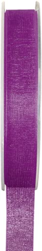 Organzaband Schleifenband Geschenkband 3/7/15/25/40 mm (Größe 15mm x 20m - Farbe Violett) von Jaow