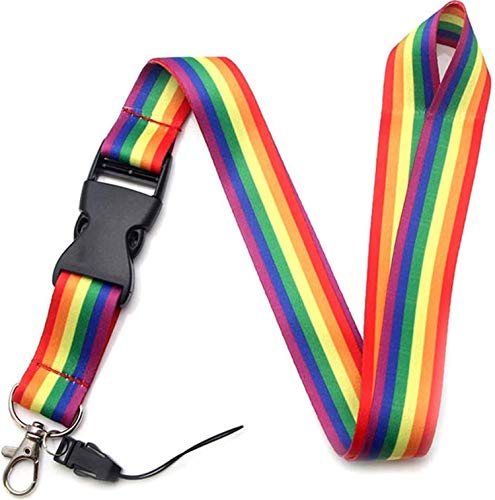 Lanyard Style Gay Pride Day Flagge für Hals Lanyard ID-Karte für Schlüssel Handy-Maske Telefon-Maske | Schlüsselbund um die Schlüssel nicht zu verlieren | Original Geschenk von Japansai