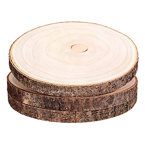 Jaqperd 3 StüCk 10-12 GroßE Holzscheiben für MittelstüCke, Holzrunden für HochzeitsmittelstüCke, DIY-Projekte, Malerei Usw Jaqperd 3 StüCk 10-12 GroßE Holzscheiben für MittelstüCke, Holzrunden für HochzeitsmittelstüCke, DIY-Projekte, Malerei Usw von Jaqperd