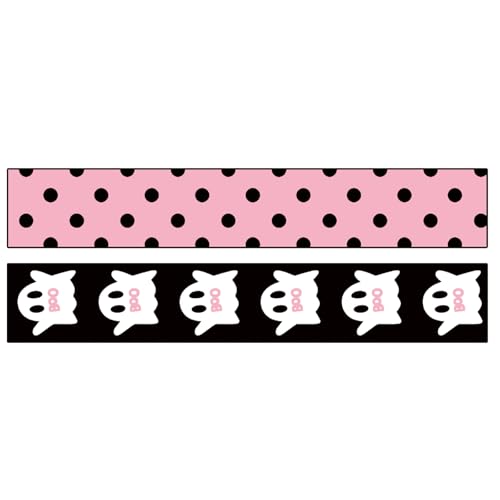 JarThenaAMCS 2 Rollen Halloween-Band mit Drahtrand, Geisterboo Polka Dots, Stoffbänder für Kranz, Schleifen, Basteln, Verpacken, 20 Meter JarThenaAMCS 2 Rollen Halloween-Band mit Drahtrand, Geisterboo Polka Dots, Stoffbänder für Kranz, Schleifen, Basteln, Verpacken, 20 Meter von JarThenaAMCS