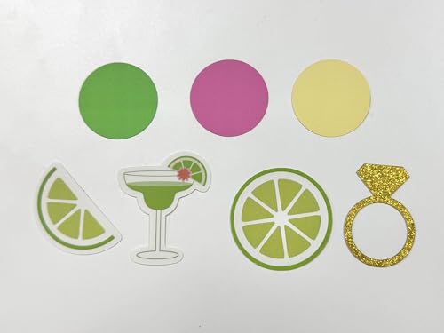 JarThenaAMCS 300 Stück Margs and Matrimony Bachelorette Party Konfetti Martini-Themed Brautjungfer Papier Konfetti Tischaufsätze für mexikanische Tini Bit ältere Fiesta, Brautparty von JarThenaAMCS