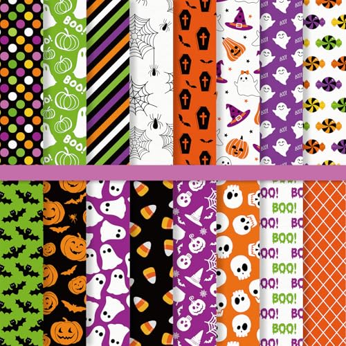 JarThenaAMCS 32 Blatt Halloween-Muster Papier Geist Kürbis Schädel Scrapbook Spezialpapier doppelseitig für DIY Handwerk Kartenherstellung Fotoalbum Dekor, 15,2 x 15,2 cm JarThenaAMCS 32 Blatt Halloween-Muster Papier Geist Kürbis Schädel Scrapbook Spezialpapier doppelseitig für DIY Handwerk Kartenherstellung Fotoalbum Dekor, 15,2 x 15,2 cm von JarThenaAMCS