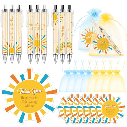 JarThenaAMCS 72 Stück Sun Baby Shower Favor Geschenke für Gäste, Boho-Sonne, einziehbare Kugelschreiber, Organza-Beutel, Grußkarten für Geburtstag, Gender Reveal, Souvenirs, Preise JarThenaAMCS 72 Stück Sun Baby Shower Favor Geschenke für Gäste, Boho-Sonne, einziehbare Kugelschreiber, Organza-Beutel, Grußkarten für Geburtstag, Gender Reveal, Souvenirs, Preise von JarThenaAMCS