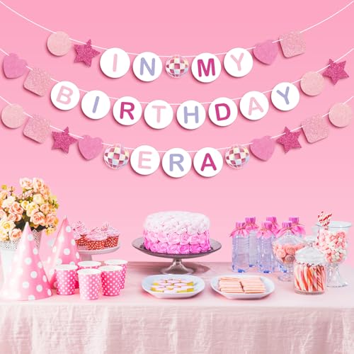 JarThenaAMCS In My Birthday Era Banner Rosa Glitzer Freundschaftsarmband Banner Birth-Tay Era Tour Hängende Wimpelkette Girlande für Its A Girl Musik Geburtstag Party Dekor JarThenaAMCS In My Birthday Era Banner Rosa Glitzer Freundschaftsarmband Banner Birth-Tay Era Tour Hängende Wimpelkette Girlande für Its A Girl Musik Geburtstag Party Dekor von JarThenaAMCS