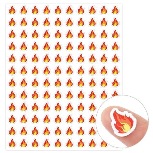 JarThenaAMCS Mini-Feueraufkleber, Camping, Flamme, Papier, Aufkleber, Orange, selbstklebende Aufkleber für Umschläge, Sammelalbum, Geschenke, Bastelbedarf, 1,3 cm, 2400 Stück JarThenaAMCS Mini-Feueraufkleber, Camping, Flamme, Papier, Aufkleber, Orange, selbstklebende Aufkleber für Umschläge, Sammelalbum, Geschenke, Bastelbedarf, 1,3 cm, 2400 Stück von JarThenaAMCS