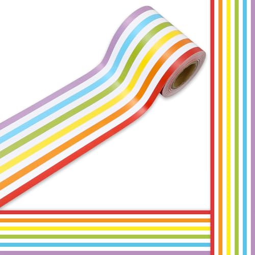 JarThenaAMCS Pinnwand in Regenbogenfarben, gestreift, bunte Linie, gestanzte Bordüre, Rolle für Gay Pride, Monat, Kreidetafel, Wanddekoration JarThenaAMCS Pinnwand in Regenbogenfarben, gestreift, bunte Linie, gestanzte Bordüre, Rolle für Gay Pride, Monat, Kreidetafel, Wanddekoration von JarThenaAMCS