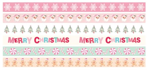JarThenaAMCS Ripsband für Weihnachten, 2,2 cm, Pastellrosa, Grün, Weihnachtsbaum, Süßigkeiten, Schneeflocke, Weihnachtsmann, Lebkuchenmann, Stoff-Bänder für Geschenkverpackung, Urlaub, Party JarThenaAMCS Ripsband für Weihnachten, 2,2 cm, Pastellrosa, Grün, Weihnachtsbaum, Süßigkeiten, Schneeflocke, Weihnachtsmann, Lebkuchenmann, Stoff-Bänder für Geschenkverpackung, Urlaub, Party von JarThenaAMCS