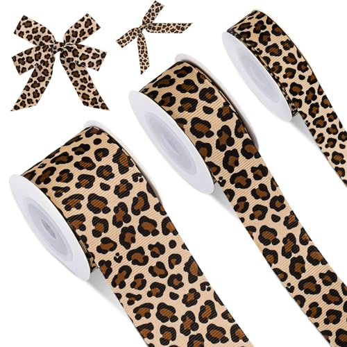 JarThenaAMCS Ripsband mit Leopardenmuster, Safari-Dschungel, Bastelband, Sommer, tropisches hawaiianisches Band für Kranz, Schleife, Geschenkverpackung, Party-Dekoration, 1,6 cm, 2,2 cm, 3,8 cm, 13,7 JarThenaAMCS Ripsband mit Leopardenmuster, Safari-Dschungel, Bastelband, Sommer, tropisches hawaiianisches Band für Kranz, Schleife, Geschenkverpackung, Party-Dekoration, 1,6 cm, 2,2 cm, 3,8 cm, 13,7 von JarThenaAMCS